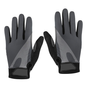Guantes de Senderismo Unisex para Exteriores, Negros y Grises, Tejidos, Transpirables, con Estampado, Dedos Completos, Casuales para Adultos, de Verano, Ecológicos, con Cierre - Product Image 5