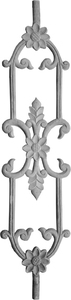 Rampe de balcon et d'escalier sans cadre en fer, design moderne, résistante à la rouille et à l'eau, protégée contre les UV, à fixation au sol, pour villa et bureau - Product Image 1