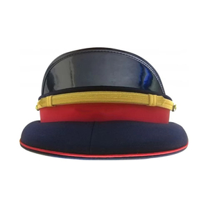 หมวกแก๊ปพนักงานขับรถ OEM สีน้ำเงินล้วน  วัสดุทำจากขนสัตว์ 100% เป็นมิตรกับสิ่งแวดล้อม  รับสั่งทำตามขนาด  พร้อมปักโลโก้บริษัท - Product Image 4