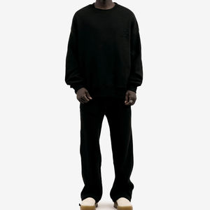 Conjunto Deportivo Masculino de Alta Calidad, Material Personalizado con Diseño de Logotipo, Sudadera Gruesa con Puños Ribbed a Rayas, Conjunto Deportivo Personalizado de Alta Calidad - Product Image 5