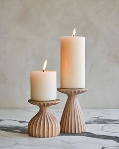 Portavelas de madera con diseño artístico único para decoración del hogar y eventos festivos - Product Image 6