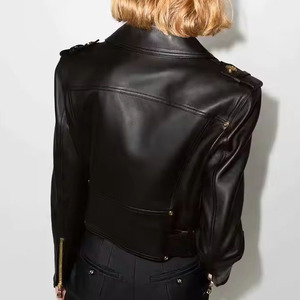 Veste de moto en cuir confortable pour femmes, respirante, anti-rides, imperméable, écologique, de qualité supérieure, pour l'hiver - Product Image 3