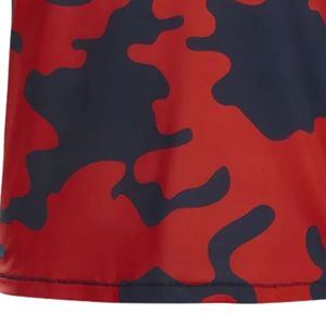Men's Red Printed Sublimation Polo Shirt Short Sleeve <b>Athletic</b> Shirt Stylish Sportswear Top for Golf Practice Outdoor - Product Image 3