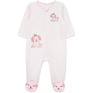 <b>Cute</b> Printed Baby Footie Long Sleeve Zipper Closure Infants & Toddlers Cotton Sleepwear Unisex Autumn Outfit - Product Image 2