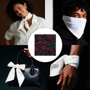 Pañuelo Multifuncional Unisex de Algodón con el Mejor Diseño Hip Hop, Pañuelo Cuadrado Personalizado al por Mayor, Color Personalizado para Eventos - Product Image 6
