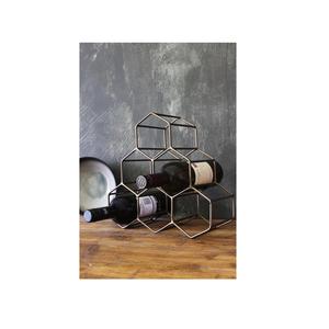 Support à bouteilles de vin moderne en métal de qualité supérieure, organiseur de bouteilles de vin, présentoir à bouteilles de boisson - Product Image 5