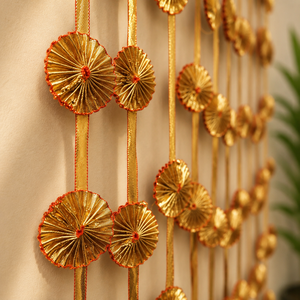 Guirlandes de porte pour mariage indien, franges Gota Patti, cordons, décorations pour Diwali, Noël, toile de fond de mariage, décorations d'événements - Product Image 2