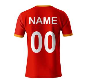 เสื้อยืดวิ่งออกกำลังกายสำหรับผู้ชาย แขนสั้น โพลีเอสเตอร์ 100% ลำลอง ดีไซน์หน้าเสื้อแบบเรียบ พร้อมโลโก้แบบซับลิเมชั่นตามสั่ง - Product Image 3