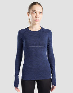 Camiseta Deportiva Personalizada de Primera Calidad para Mujer, Cuello Redondo, para Gimnasio y Running, Secado Rápido, Spandex, Poliéster, Impresión Digital - Product Image 1