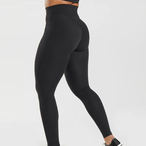 Leggings de Yoga para Mujer, Diseño Clásico y Personalizado, Antibacterianos, Transpirables, Sin Costuras, Cintura Media, Tejido de Algodón y Bambú, Suaves para el Gimnasio - Product Image 1