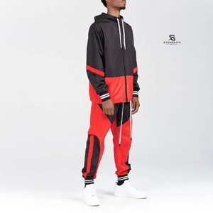 <b>Vintage</b> Color Block <b>Windbreaker</b> Jacket Wholesale Unisex Hip Hop Streetwear Lightweight Waterproof Tracksuit Clothing 2026 - Product Image 3
