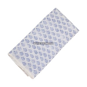 100% tela de gasa de algodón puro estampado Floral estampado a mano estilo indio para bolsos y ropa de cama-por patio para ropa Bohemia - Product Image 1