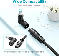 Chargeur universel pour ordinateur portable 65W avec 15 embouts pour Dell HP Asus Acer Samsung Toshiba Lenovo IBM Sony Notebook Ultrabook Chromebook