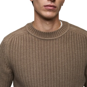 Best Quality Men Winter Knitted Sweater 100% Cotton <b>Wool</b> Blend Breathable Front Logo Soft Factory Direct Price Customized Colors - Product Image 5