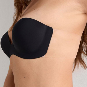Silicone Strapless <b>Bra</b> Women's Seamless Full Cup <b>Wire</b> Free Backless Basic Style Solid Color All Seasons - Product Image 5