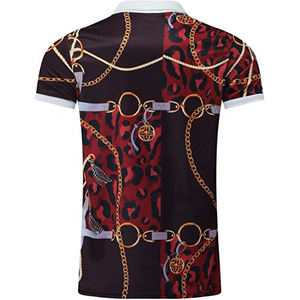 Camisetas Personalizadas para Hombre, Diseño Sublimado, 100% Poliéster, Tejido de Punto, Corte Ajustado, Transpirable, Casual, Venta al Por Mayor - Product Image 2