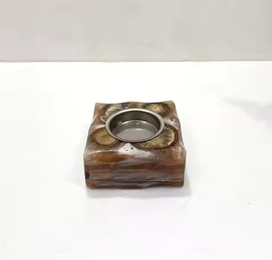 Handcrafted Acacia Wood Resin Arabic Calligraphy Tray <b>Box</b> Set Eco-Friendly Aromatherapy Incense Burner For Ramadan And <b>Eid</b> - Product Image 1