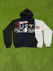 Sudadera con Capucha y Cremallera con Diseño de Logotipo Personalizado, de Alta Calidad, 100% Algodón Orgánico, Felpa Francesa, Estilo Urbano, Corte Holgado, para Invierno, 500g - Product Image 3