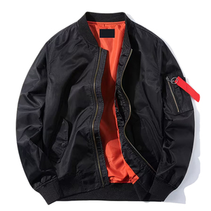 Chaqueta Bomber Unisex de Invierno, Estilo Urbano, Cuello Alto, Corte Regular, Manga Larga, Elegante y Cómoda para Exteriores - Product Image 1
