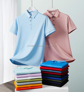 Polo pour homme, vêtements de travail personnalisés, vêtements de travail professionnels, couleur unie, manches courtes, col rabattu, t-shirt décontracté, vêtements de travail personnalisés - Product Image 4