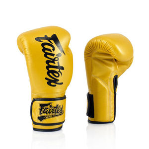 ถุงมือชกมวยหนังแท้คุณภาพพรีเมียม Fairtex ปักโลโก้ได้ตามต้องการ พร้อมที่จับมือสำหรับฝึกซ้อม หนังคุณภาพสูง แบบเต็มนิ้ว - Product Image 5