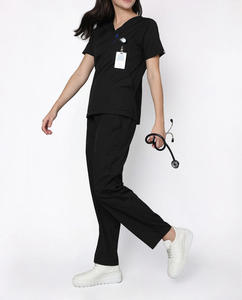 Conjunto de Uniformes Médicos de Secado Rápido, Unisex, Poliéster y Spandex, para Verano, Servicio Personalizado OEM - Product Image 1