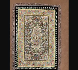 Zari / Resham Hand Embroidered Arabic Wall Panel Hanging Islamic Praying Wall Panel