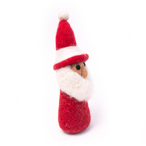 Figura de Papá Noel Hecha a Mano con Fieltro de Lana, Decoración Navideña para Interiores, Adorno para Mesa de Navidad - Product Image 2