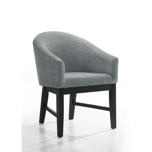 Set da pranzo con piedistallo 7 pezzi 59 \ "tavolo rotondo in ebano nero con Base a clessidra, collezione sala da pranzo - Product Image 5