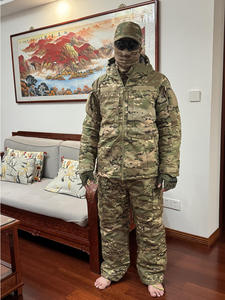 Ensemble de survêtement pour homme respirant camouflage haute visibilité avec impression par transfert thermique en polyester confortable - Product Image 6