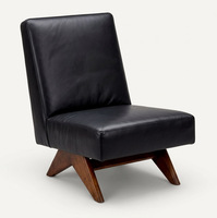 Fauteuil de loisirs sans accoudoirs en bois massif, moderne, écologique et de luxe, pour salon, chambre, appartement, hôtel, villa, extérieur - Vente en gros