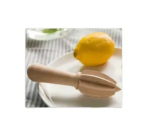 Alat peras pelubang lemon kayu Manual, alat dapur buah oranye untuk rumah dan Dapur harga grosir