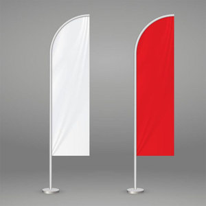 Banner Publicitario Promocional Personalizado con Impresión, Malla Transpirable Frontal, Estructura Ovalada Tipo Bean Bag, para Fiestas en la Playa, Deportes y Actividades - Product Image 3