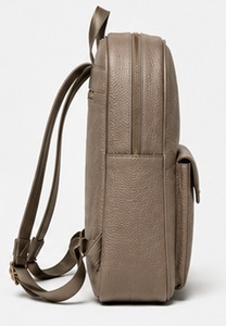Sac à dos de voyage pour ordinateur portable en cuir véritable de qualité supérieure, style vintage, minimaliste, pour hommes, bureau, affaires, fermeture éclair, léger, portable - Product Image 4
