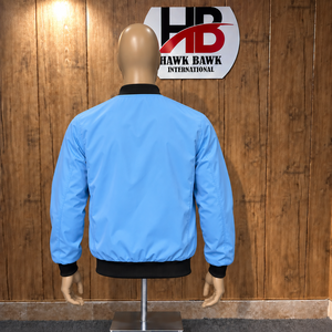 Blouson Bomber Personnalisé Léger Coupe-Vent Décontracté Tissu Résistant au Vent Fermeture Éclair sur le Devant - Product Image 2