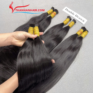 Precio de Venta caliente Natural Negro Raw Straight 100% Extensiones de cabello a granel vietnamitas Sin enredos Sin desprendimiento Super sedoso Listo para enviar - Product Image 6