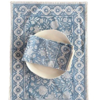 Serviettes de cuisine imprimées 100% coton tissu doux réutilisable Table à manger coton léger tissu