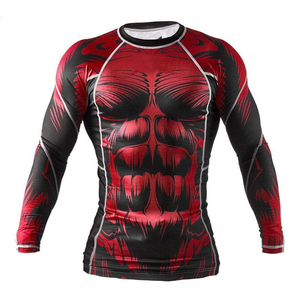 Rashguard à manches courtes de haute qualité pour hommes, compression personnalisée pour le judo, le jiu-jitsu, le kimono - Fournisseur direct du fabricant - Product Image 3
