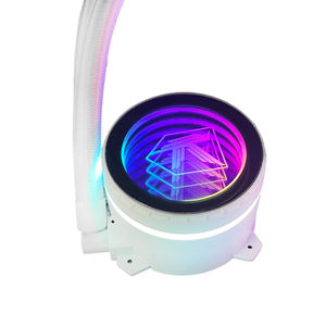 [AITC] Enfriador Líquido para CPU AIO ARGB Dual PWM Blanco de 240 mm con Rodamiento Fluido y Bajo Nivel de Ruido - Product Image 3