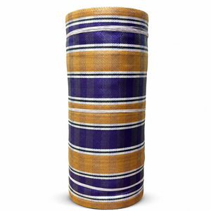 Recycled Woven 100% Nylon Fabric <b>Roll</b> Stripes Pattern Eco-Friendly Textile Material for Bags Luggage Upholstery Industrial Use - Product Image 1