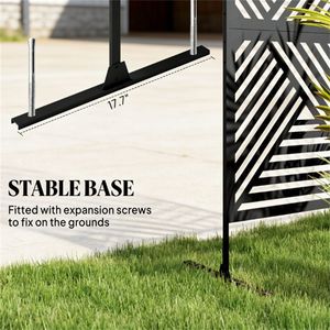 Black Outdoor Privacy Fence Screen <b>Plant</b> Climbing <b>Frame</b> Screen & Room Divider Product Category - Product Image 3