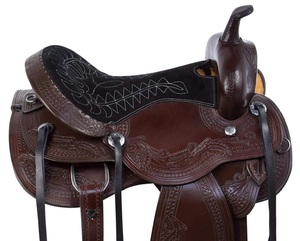 Silla de Montar Occidental de Cuero Premium Hecha a Mano para Caballos, Equipo de Equitación para Ranchos y Senderos, Fabricante, Exportador y Proveedor - Product Image 3