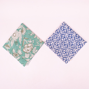 Hand Drawn Cotton <b>Square</b> <b>Scarf</b> Floral Pattern Breathable Ethnic Style Spring Summer Unisex Wrap - Product Image 2