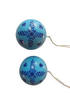 Country Limited Handmade High Quality <b>Red</b> White Stripe Christmas Bauble 8cm Shatterproof Plastic Ornament - Product Image 3