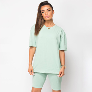 Nuevas Camisetas Deportivas Cortas de Algodón 100% Personalizadas, Lisas, Ajustadas, con Spandex, para Gimnasio, Talla Grande, para Mujer - Product Image 6
