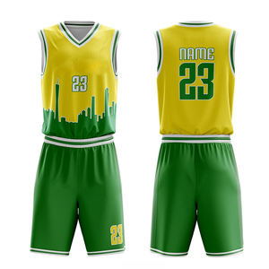 Ensemble de maillots de basket-ball réversibles personnalisés, uniforme de basket-ball personnalisable, ensemble de maillots de basket-ball à sublimation double face - Product Image 3
