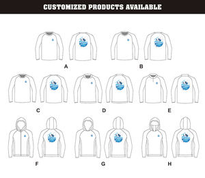 เสื้อตกปลาแขนยาวมีฮู้ดพร้อมผ้าคลุมหน้า UPF50+ รับทำโลโก้ เสื้อผ้ากีฬากลางแจ้ง แห้งเร็ว รับผลิตแบบ OEM ODM ขายส่ง - Product Image 5