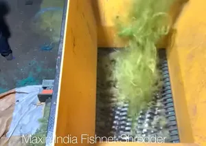 Efficient <b>Fishnet</b> Shredding Machine Double Shaft Semi-Automatic Electric 1000 Kg Hr Plastic Crushing Machine for Plastic Waste - Product Image 2