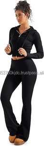 Ensembles pour femmes 100% coton du Pakistan, personnalisables OEM/ODM, tenues 2 pièces, décoration en dentelle, pantalon de survêtement, survêtement, jogging - Product Image 4