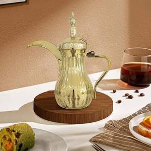 Théière arabe très demandée, élégante en laiton et émail, pour le Ramadan, l'Iftar et le Suhoor, design artisanal authentique à prix d'exportation - Product Image 4